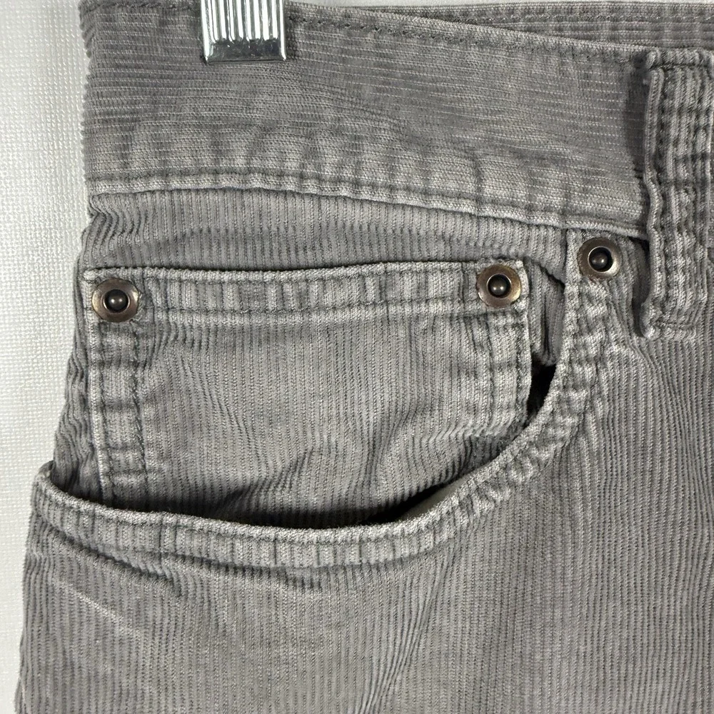 JCrew‎ Men 31x31 Gray Corduroy Slim Straight 29104 Cotton Pants **READ